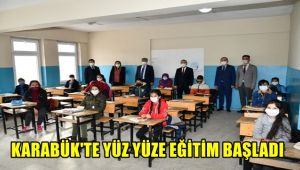 Karabük'te yüz yüze eğitim başladı