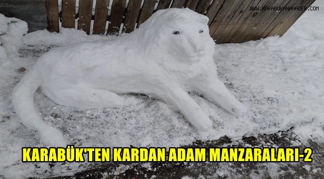 Karabük'ten kardan adam manzaraları 2