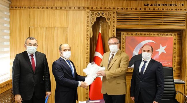 Kaymakam Türköz'e vergi haftası münasebetiyle ziyaretler gerçekleştirildi