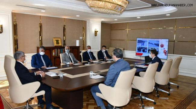 KBÜ Yüz Yüze Eğitim Değerlendirme Toplantısı Vali Gürel Başkanlığında Yapıldı.