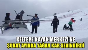 Keltepe Kayak Merkezi'ne Şubat ayında yağan kar sevindirdi