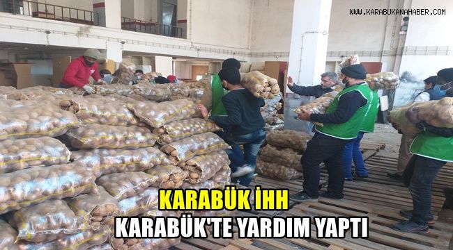 Karabük İHH Karabük'te yardım yaptı