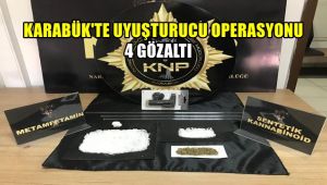 Karabük'te uyuşturucu operasyonu : 4 gözaltı