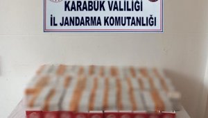 Karabük'te 6 bin 900 adet makaron ele geçirildi