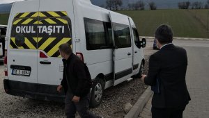 Safranbolu'da okul servis araçları denetlendi