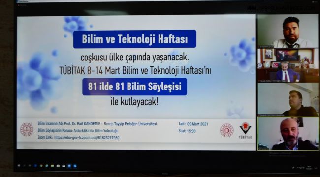 TÜBİTAK Bilim ve Teknoloji Haftası Kutlama Programı Çevrimiçi Gerçekleştirildi