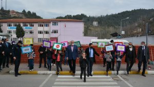 Yenice'de yaya geçitlerinde kırmızı çizgi dönemi başladı