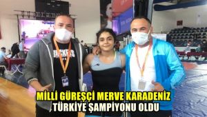 Milli güreşçi Merve Karadeniz, Türkiye şampiyonu oldu