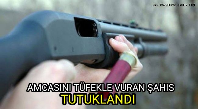 Amcasını tüfekle vuran şahıs tutuklandı