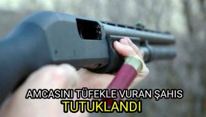 Amcasını tüfekle vuran şahıs tutuklandı