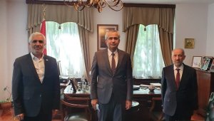 DATÜB'den Almatı Başkonsolosu Akıncı ile bir araya geldi