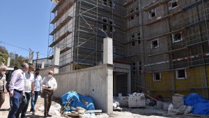 Genel Sekreter Uzun, yurt inşaatında incelemelerde bulundu