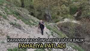 Kapanma yasaklarında tuttuğu 4 balık pahalıya patladı
