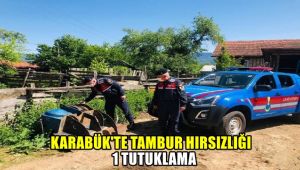 Karabük'te tambur hırsızlığı: 1 tutuklama