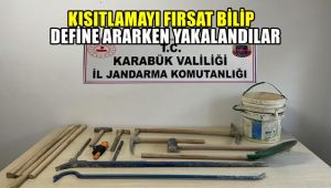Kısıtlamayı fırsat bilip define ararken yakalandılar
