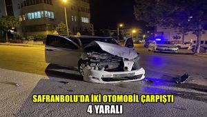 Safranbolu'da iki otomobil çarpıştı: 4 yaralı
