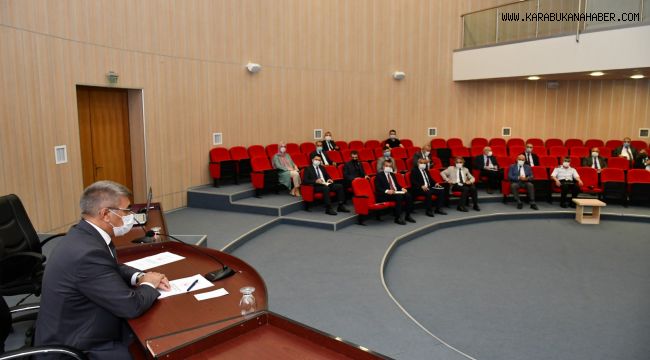 İl İdare Şube Başkanları Toplantısı Vali Gürel Başkanlığında Gerçekleştirildi