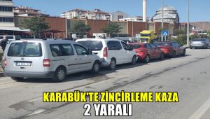 Karabük'te 4 araçlı zincirleme kaza: 2 yaralı
