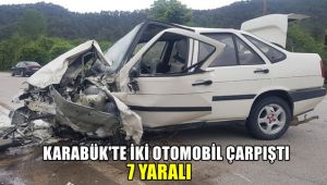 Karabük'te iki otomobil çarpıştı: 7 yaralı