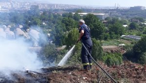 Karabük'te otluk alanda çıkan yangın büyümeden söndürüldü