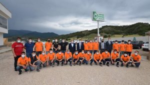 Vali Gürel, orman ürünleri fabrikasını gezdi