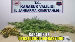 Karabük'te uyuşturucu operasyonu