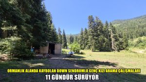 Ormanlık alanda kaybolan down sendromlu genç kızı arama çalışmaları 11 gündür sürüyor