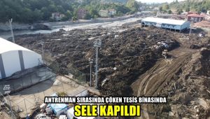 Antrenman sırasında yakalandığı selde çöken tesis binasında sele kapıldı