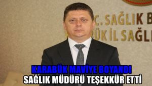Karabük 'Mavi'ye boyandı Sağlık Müdürü teşekkür etti