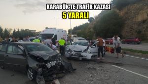 Karabük'te trafik kazası: 5 yaralı