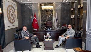 MÜSİAD Şube Başkanı Ünal'a Kaymakam Türköz'den hayırlı olsun ziyareti