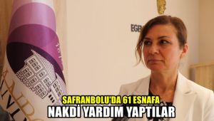 Safranbolu'da 61 esnafa nakdi yardım yapıldı