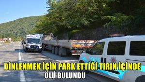 Dinlenmek için park ettiği tırın içinde ölü bulundu