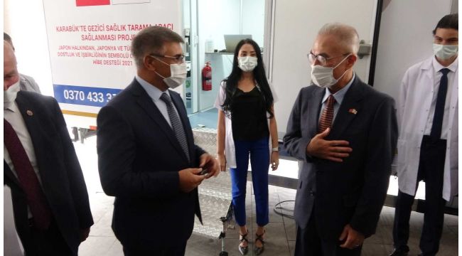 Japonya'dan Karabük'e gezici sağlık aracı hibe edildi