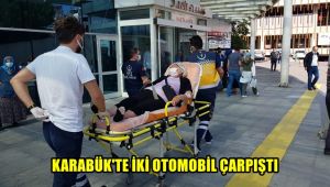 Karabük'te iki otomobil çarpıştı: 1 yaralı
