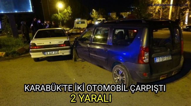Karabük'te iki otomobil çarpıştı: 2 yaralı