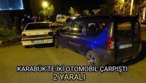 Karabük'te iki otomobil çarpıştı: 2 yaralı