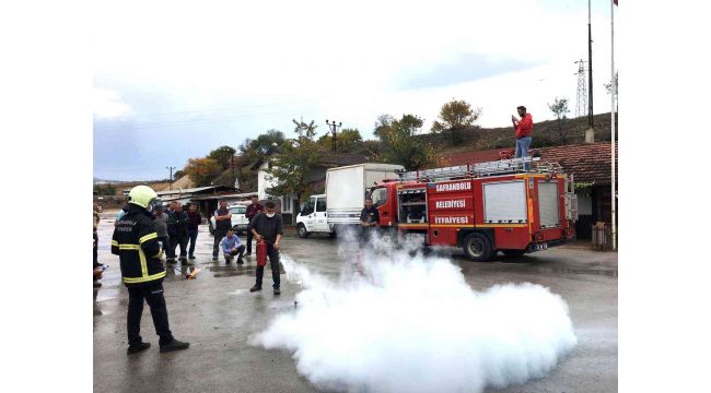 Belediye personeline yangın söndürme eğitimi verildi