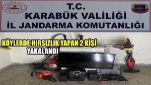 Köylerde hırsızlık yapan 2 kişi yakalandı