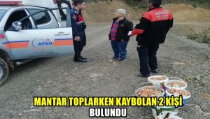 Mantar toplarken kaybolan 2 kişi bulundu