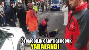 Otomobilin çarptığı çocuk yaralandı