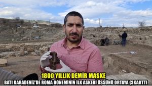 1800 yıllık demir maske Batı Karadeniz'de Roma döneminin ilk askeri üssünü ortaya çıkarttı