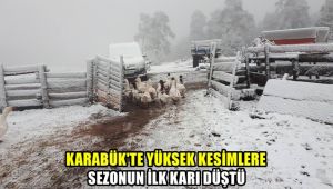 Karabük'te yüksek kesimlere sezonun ilk karı düştü