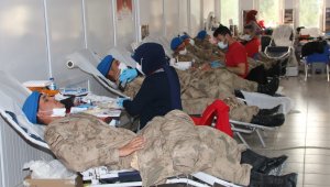 Safranbolu'da 714 mehmetçik kan bağışında bulundu