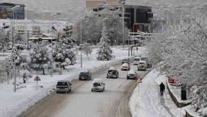 Karabük'te kar yağışı sonrası kartpostallık görüntüler oluştu