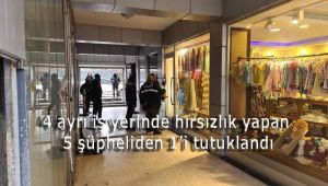 Karabük'te 4 ayrı iş yerinde hırsızlık: 5 şüpheliden 1'i tutuklandı