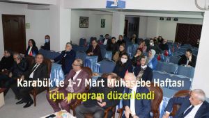 Karabük'te 1-7 Mart Muhasebe Haftası için program düzenlendi
