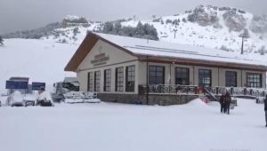 Karabük'ün yüksek kesimleri beyaz örtüyle kaplandı