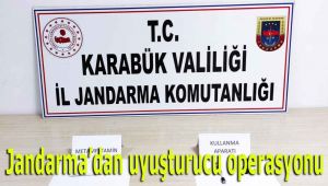 Jandarma'dan uyuşturucu operasyonu