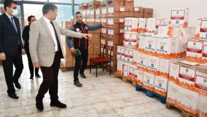 Karabük'te ihtiyaç sahibi aileler için 3 bin 144 gıda kolisi yardımı yapıldı